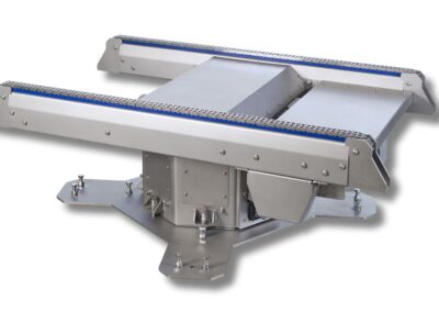 Draaitafel tweespoors RVS