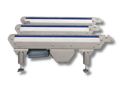 Driespoors kettingbaan RVS