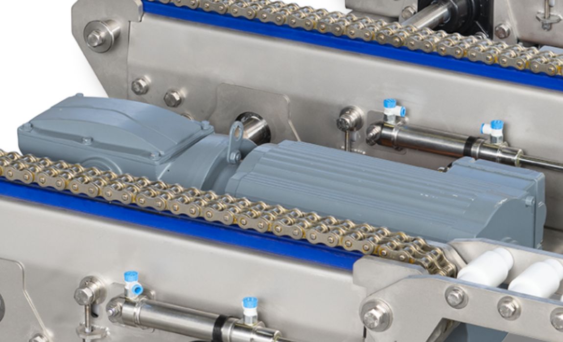 Aseptische motor voor RVS Kettingbaan